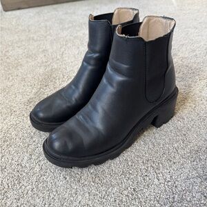 Steve Madden Black Ankle Booties